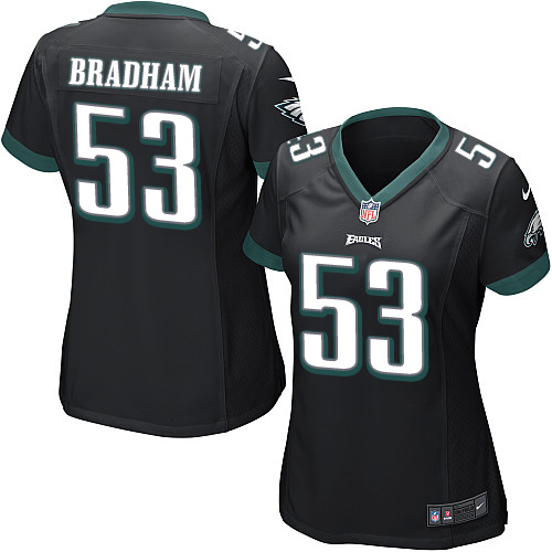 Women's Elite Nigel Bradham Nike Jersey Black Alternate - #53 NFL Philadelphia Eagles